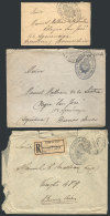 3 Covers Sent From Santiago To Buenos Aires In 1928 With Free Frank Of DIPLOMATIC MAIL (sent By The Embassy Of... - Chili