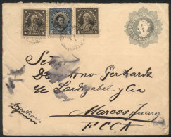 5c. Stationery Envelope Uprated With 18c. In Postage Stamps, Sent From Loncoche To Marcos Juarez (Argentina) In... - Chile