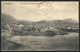 MINDELO: Panorama With View Of The Port And Ships, Sent To Punta Alta (Argentina) In 1926, VF Quality - Cap Verde