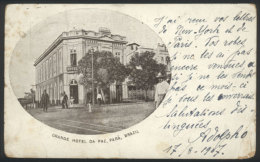 PARÁ: Grande Hotel Da Paz, Sent To Paris On 17/AU/1907, Minor Defects - Andere & Zonder Classificatie