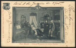 Final Moments Of Carlos Gomes, Ed. Papelaria Silva, With Postmark Of 21/JA/1905, Minor Tear At Right - Autres & Non Classés