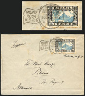Cover Franked By RHM.C-96 ALONE, Sent From Bahia To Germany On 30/NO/1935, With Postmark Of Germany Ship MONTE ROSA... - Other & Unclassified