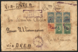 Wrapper That Contained Printed Matter Sent By Registered Airmail From MANAOS To Rio De Janeiro On 26/OC/1933, It... - Autres & Non Classés