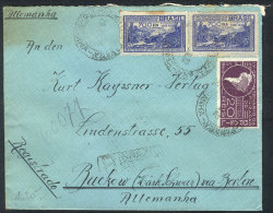 Registered Cover Sent From Curitiba To Germany On 28/JUL/1932, Franked With 1,420Rs. With Commemorative Stamps, VF! - Sonstige & Ohne Zuordnung