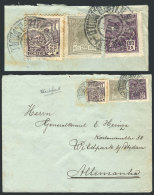 Cover Sent From Sao Paulo To Germany On 28/JUL/1922 Franked With 200Rs., Including TWIN VALUES Of 25Rs. (2 Stamps... - Autres & Non Classés