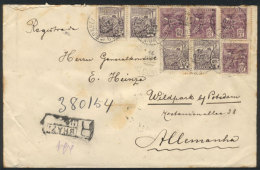 Registered Cover Sent From Sao Paulo To Germany On 14/OC/1921 Franked With 700Rs., Very Nice! - Autres & Non Classés
