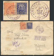 Registered Cover Sent To Germany On 29/NO/1920 Franked With 500Rs., With Interesting Postmark Of "BATÉL... - Sonstige & Ohne Zuordnung