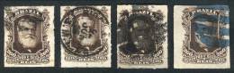 Sc.74, 1878/9 260R. Dark Brown, 4 Used Examples, All With DIFFERENT CANCELS, VF Quality, Catalog Value US$110. - Autres & Non Classés