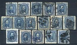 Sc.56, 1866 50R. Blue, 16 Used Examples, All With DIFFERENT CANCELS, VF Quality! - Sonstige & Ohne Zuordnung