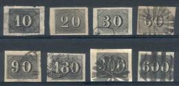 Sc.21/28, 1850 Complete Set Of 8 Used Values (Sc.22 Is Mint), VF Quality, Catalog Value US$400+ - Autres & Non Classés