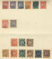 Small Old Collection On Album Pages, Including Some Stamps With Good Postmarks, Very Interesting. - Bolivien