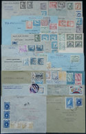 18 Covers Sent To Argentina Between 1942 And 1948 With Fantastic Postages, Many With High Values, Excellent... - Bolivie