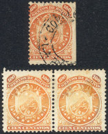 Sc.13, Pair Mint Without Gum + Sc.18 Used, Fine To VF Quality, Catalog Value US$210. - Bolivia