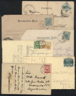 6 Beautiful Postcards With Varied Views (3 With Defects), Interesting POSTMARKS, Very Nice. - Sonstige & Ohne Zuordnung