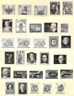 BLACK PRINTS: 30 PROOFS In Black Of Stamps Issued Between 1971 And 1974, Many Are Very Thematic, All Affixed To The... - Otros & Sin Clasificación