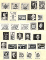 BLACK PRINTS: 30 PROOFS In Black Of Stamps Issued Between 1971 And 1974, Many Are Very Thematic, All Affixed To The... - Other & Unclassified