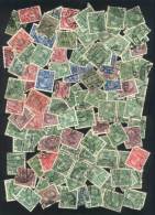 Lot Of Several Hundreds Old Used Stamps, COMPLETELY UNCHECKED. Perfect Lot To Look For Good Cancels And Varieties! - Andere & Zonder Classificatie