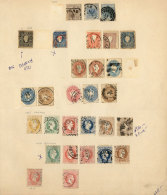 Old Collection On Album Pages Including Good Stamps (few With Defects), Some With Scarce Cancels, The Specialist... - Sammlungen