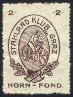 1913 Cinderella, Topic BICYCLE, CYCLISM, Stahlrad Klub Graz, VF Quality! - Autres & Non Classés