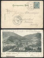 Postcard With General View Of Senftenberg, Franked With 5h. And Sent From SENFTENBERG To Suchenthal On 10/JUN/1901,... - Other & Unclassified