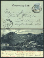 Postcard (view Of The Grand Hotel Erzherzog Johanna) Franked With 5h. And Sent From SEMMERING To Mödling On... - Other & Unclassified