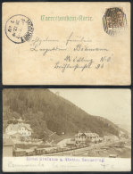 Postcard With View Of 'Hotel Stefanie U. Station Semmering', Franked With 2kr. And Sent From SEMMERING To... - Other & Unclassified