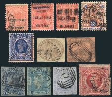 Small Lot With A Few Stamps Of Australian States, Most Of Fine To VF Quality, Some Could Be Forgeries Or Reprints,... - Other & Unclassified