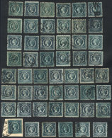 Sc.65 + Similar Values, 51 Used Examples, VF Quality, Perfect Lot To Look For Varieties, Good Perforations And Rare... - Gebraucht