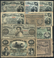 Interesting Group Of 10 Very Old Banknotes, Some Very Used And Others Of Excellent Quality, All Signed And Genuine,... - Argentina