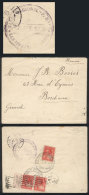 Cover Sent From Canal De San Fernando To France On 7/JA/1908, Franked With 15c. (5c. Liberty X3), With Transit... - Sonstige & Ohne Zuordnung