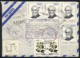 INFLA POSTAGE AND RARE DESTINATION: Registered Airmail Cover Sent From Buenos Aires To BAHAMAS On 18/MAY/1983 And... - Other & Unclassified