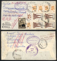 Registered Airmail Cover Sent From Ituzaingó To Bolivia On 24/FE/1976 (originally To Cochabamba, And Then... - Other & Unclassified