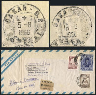 Express Airmail Cover Sent From Buenos Aires To DUBAI On 3/AU/1966 With Very Nice Postage Of 96P. And Returned To... - Other & Unclassified