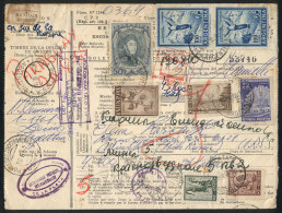 Dispatch Note Of A Parcel Post Sent From La Plata To Minsk (BELARUS) On 7/MAY/1965, With Large Postage Of 278.30P.,... - Andere & Zonder Classificatie