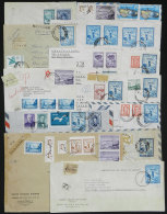 16 Covers Used In 1960s And 1970s, Mostly Airmail And Registered Or Express, ALL WITH IMPORTANT POSTAGES That... - Other & Unclassified