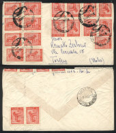 Airmail Cover Sent To Italy On 30/AP/1959 Franked With 19P. (GJ.1127 X19), Very Attractive! - Andere & Zonder Classificatie