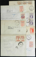 8 Covers Used Between 1941 And 1972, All Were Franked With Revenue Stamps And Received POSTAGE DUE MARKS, Because... - Other & Unclassified