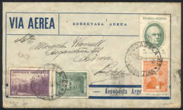 Airmail Cover Sent From Ciudadela To PERU On 21/NO/1939, With Attractive Postage Of 55c., Arrival Backstamp Of Lima... - Andere & Zonder Classificatie