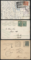 3 PCs Sent To Buenos Aires In 1922 (2 From Overseas), All With Insufficient Postage And Therefore With DUE MARKS,... - Other & Unclassified