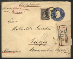 12c. Liberty Stationery Envelope + 16c. Belgrano (total Postage 28c.), Sent By Registered Mail From Buenos Aires To... - Andere & Zonder Classificatie