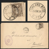 Letter (printed Matter) Sent From Pila To Tandil On 28/JA/1891 Franked With 1c. "Sudamericana", With The Very Rare... - Sonstige & Ohne Zuordnung