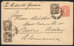 5c. Kidd Stationery Envelope + 3x 1c. "Sudamericana" (total Postage 8c.), Sent From Córdoba To Germany On... - Other & Unclassified