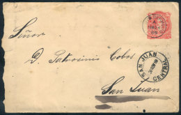 5c. "Kidd" Stationery Envelope Sent From RIO BERMEJO To San Juan On 24/NO/1889, VF Quality, Rare Postmark! - Andere & Zonder Classificatie