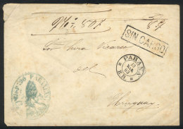 Official Cover With Handstamp Of The Sender "Bishopric Of Parana", Sent To Concepción Del Uruguay On... - Sonstige & Ohne Zuordnung