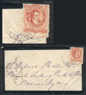 Mourning Cover Sent To Buenos Aires On 18/DE/1874 Franked With 5c., With The Very Rare Double Circle Cancel Of... - Other & Unclassified