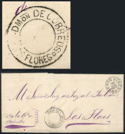 Official Folded Cover Sent From Buenos Aires To Las Flores On 26/AU/1872, With Dispatching Cancel (circular... - Other & Unclassified