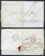 Entire Letter Sent From Buenos Aires To Edinburgh (Great Britain) On 25/MAR/1864 Via British Mail, On Back... - Andere & Zonder Classificatie