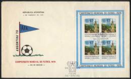 GJ.26, 1978 Football World Cup On First Day Cover, VF! - Blocs-feuillets