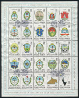 GJ.HB 22, 1966 Provincial Coats Of Arms, Souvenir Sheet With FDI Postmarks, VF, Catalog Value US$32. - Blocks & Kleinbögen