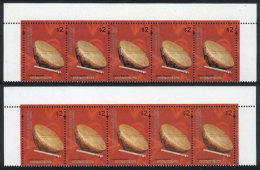 GJ.3095a + 3095b, 2 Strips Of 5, Top Row Of The Sheet, MNH, VF Quality! - Other & Unclassified